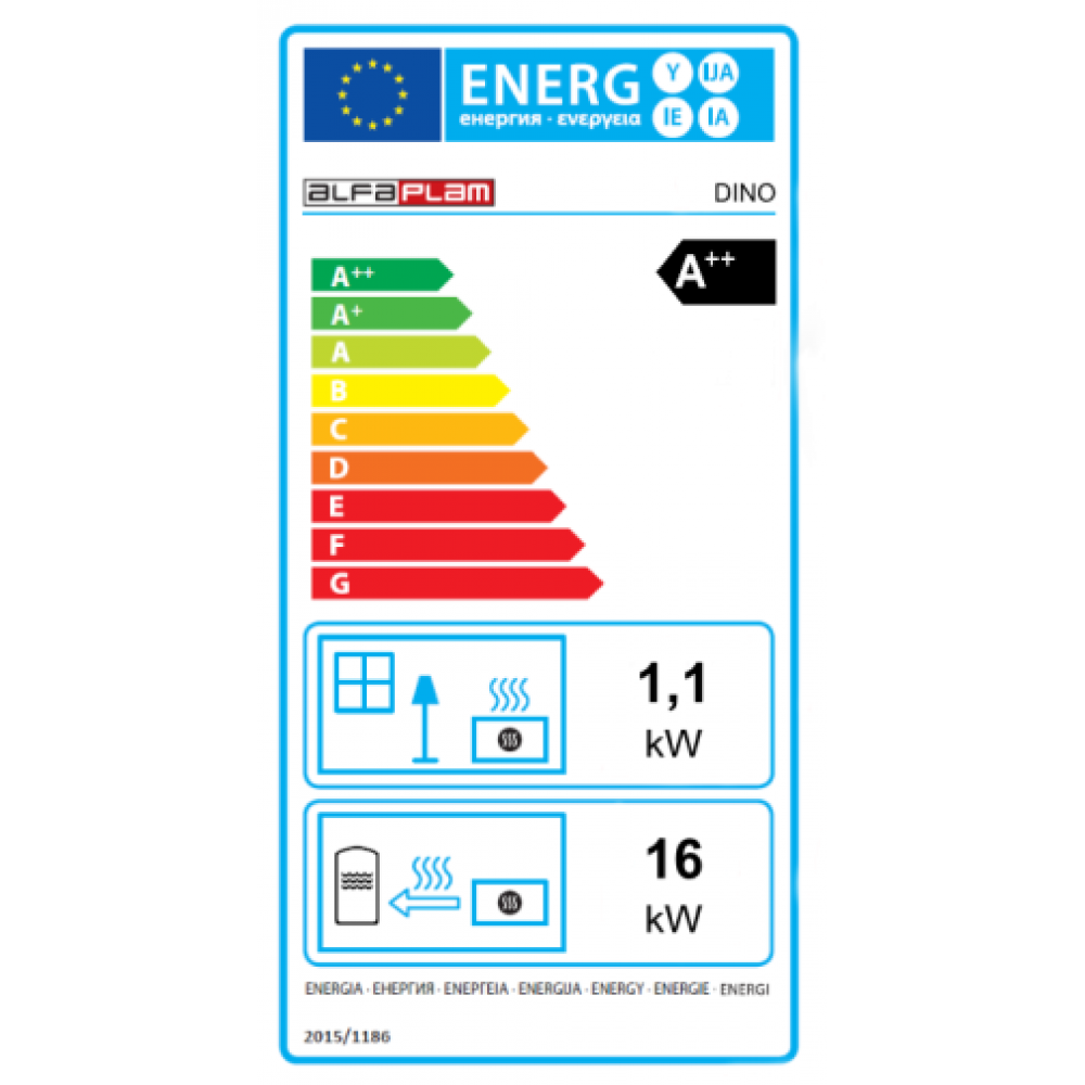 Peč na pelete za centralno Alfa Plam Dino Rjava, 17kW | Peči na pelete za centralno | Peči na pelete |