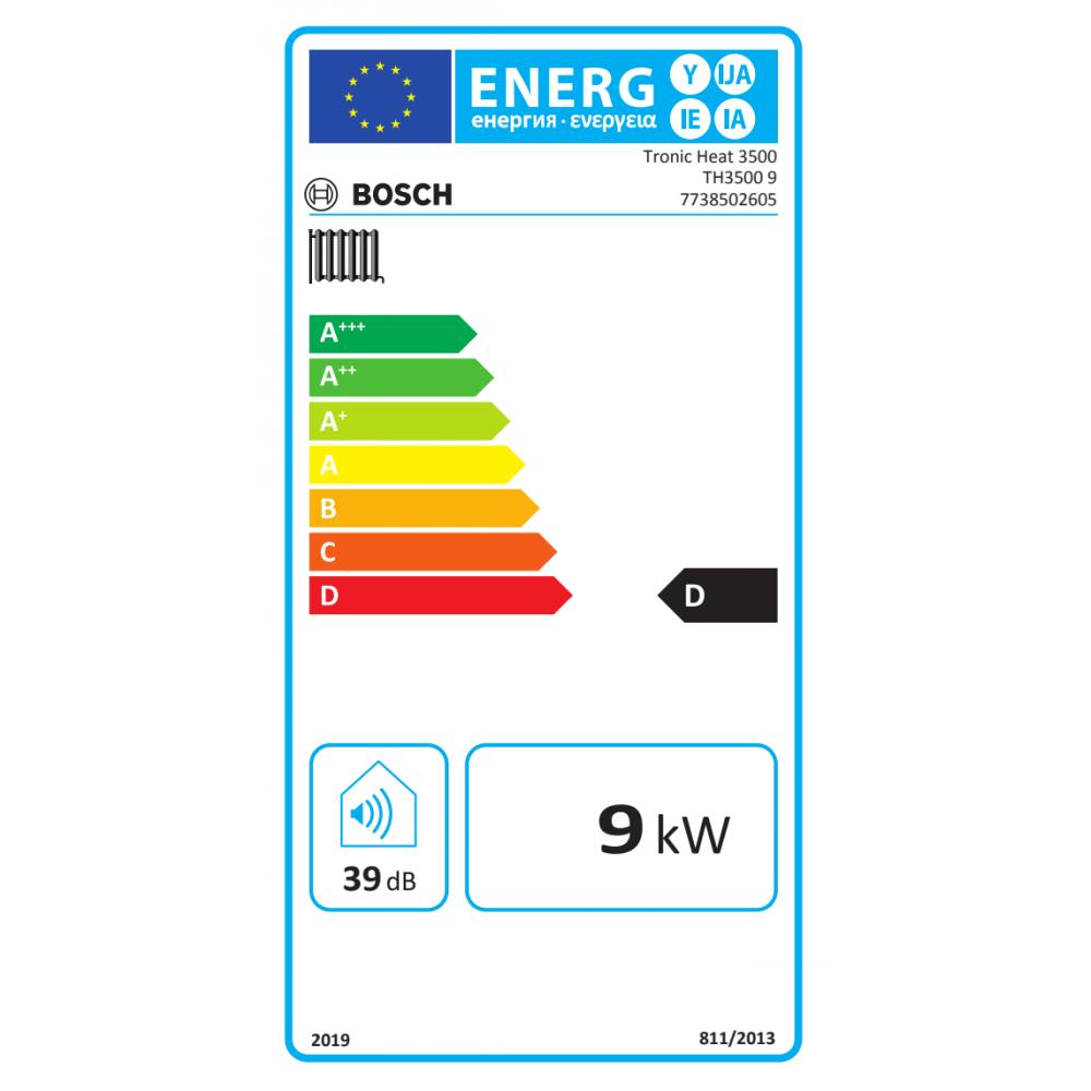 Električni kotel za ogrevanje in sanitarno vodo Bosch TRONIC HEAT 3500, 9 kW | Električni kotli |  |