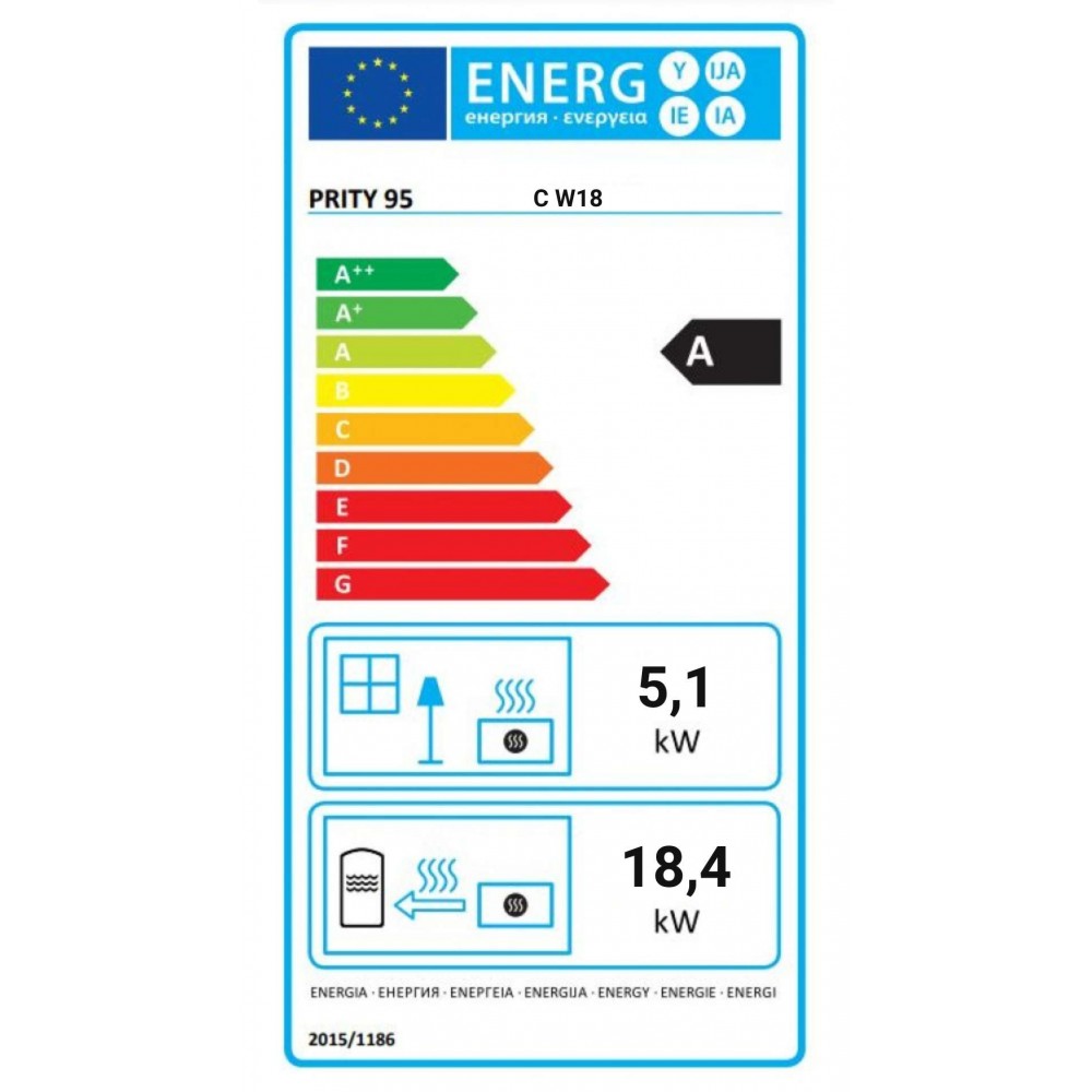 Kaminski vložek za centralno ogrevanje Prity C W18, 23.5 kw | Kamini na drva za centralno ogrevanje | Kamini na drva |