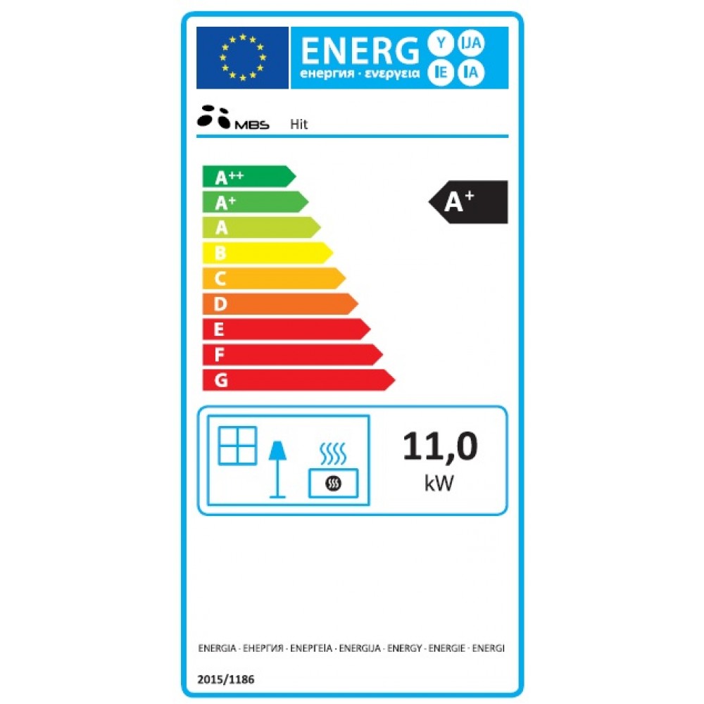 Peč na drva MBS Hit, Rdeč, 11 kW | Toplozračne peči na drva | Peči na drva |