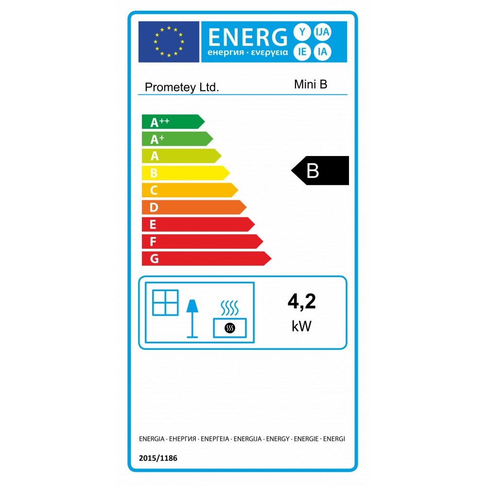 Peč na drva Prometey Mini B, 5 kW |  |  |