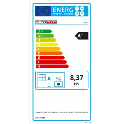 Peč na pelete Alfa Plam Luca Rdeča, Toplozračna, 8kW - Primerjava izdelkov