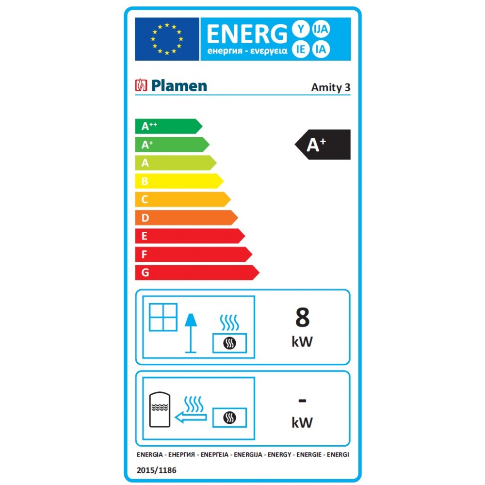 Peč na drva Plamen Amity 3, 8kW | Kamini na drva |  |