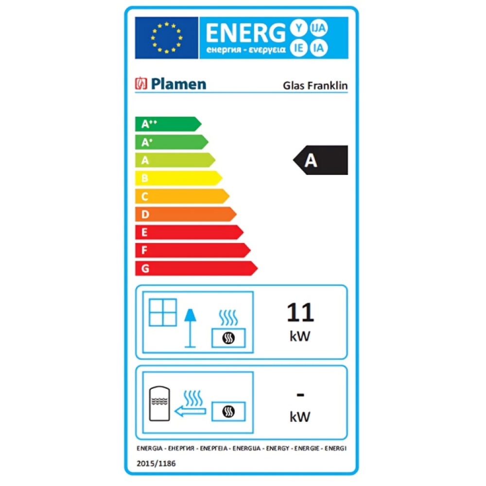 Peč na drva Plamen Glas Franklin 11kW | Kamini na drva |  |