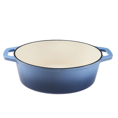 Emajliran litoželezni lonec, Moder, ovalna, 33x27см - Primerjava izdelkov