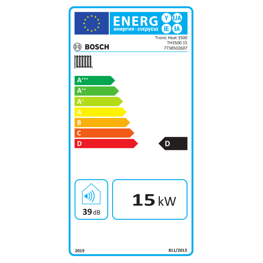 Električni kotel za ogrevanje in sanitarno vodo Bosch TRONIC HEAT 3500, 15 kW | Električni kotli |  |