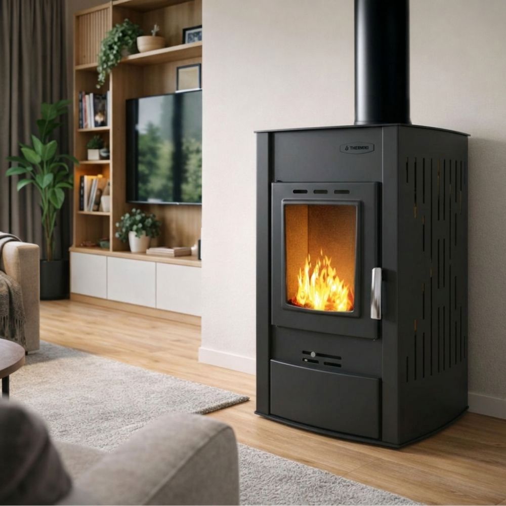 Toplovodni kamin na drva Velmora Fire ATS HYDRO črna, 25kW | Toplovodni kamini na drva | Peči na drva |
