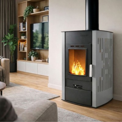 Toplovodni kamin na drva Velmora Fire ATS HYDRO siva, 25kW - Primerjava izdelkov