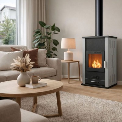 Toplovodni kamin na drva Velmora Fire ATS HYDRO siva, 33kW - Primerjava izdelkov