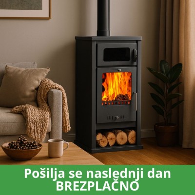 Peč na drva s pečico Balkan Energy Troy, 7.8 kW - Peči na drva s pečico