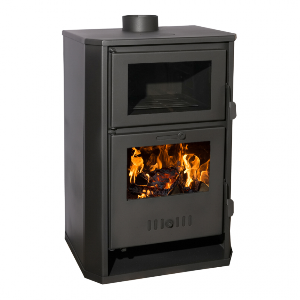 Toplovodni kamin na drva in s pečico Balkan Energy Suzana, 11.6kW - 17.5kW | Toplovodni kamini na drva | Peči na drva |