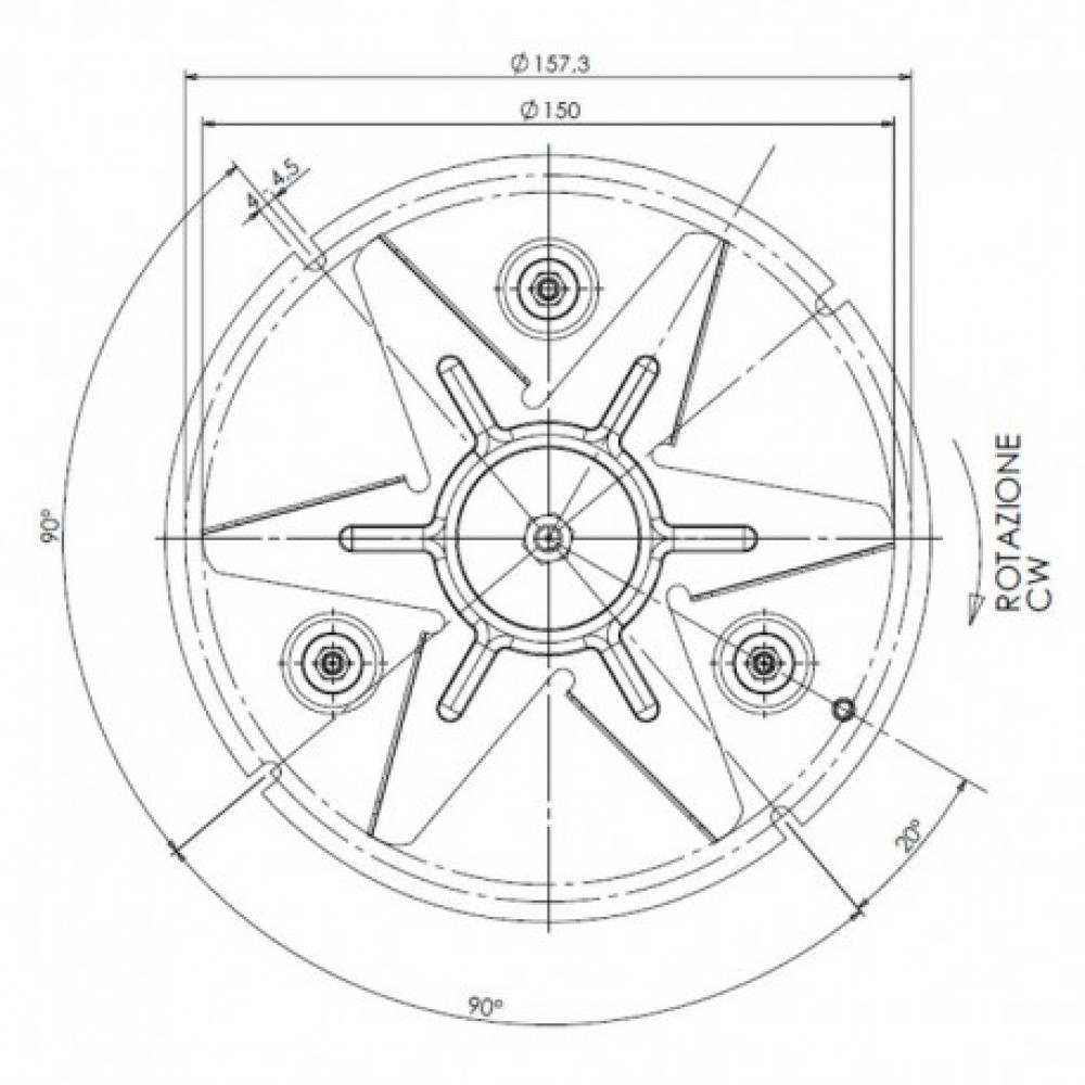 Ventilator dima TRIAL CAF15Y-120S za peči na pelete Caminetti Montegrappa | Ventilatorji in puhala za peči na pelete | Rezervni deli za peči na pelete |