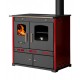 Štedilnik na drva Prometey Perfect Eco Lux z desnim kanalom, bordo, 7.5kW |  |  |