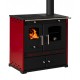 Štedilnik na drva Prometey Perfect Eco Lux z desnim kanalom, bordo, 7.5kW |  |  |