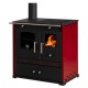 Štedilnik na drva Prometey Perfect Eco Lux z levim dimnikom, bordo, 7.5kW |  |  |