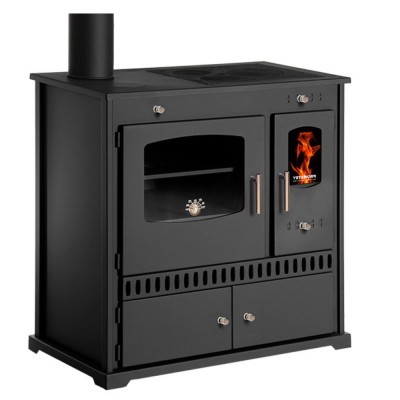 Štedilnik na drva Prometey Perfect Eco z levim dimnikom, 7kW - Prometey