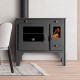 Štedilnik na drva Prometey Retro Eco z levim dimnikom, 7kW | Peči na drva s pečico | Peči na drva |
