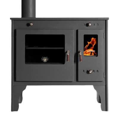 Štedilnik na drva Prometey Retro Eco z levim dimnikom, 7kW - Peči na drva