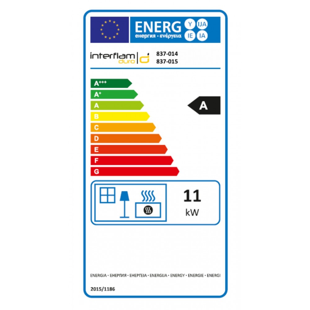 Kaminski vložek / Vgradni kamin UNIFLAM 600 DURO S z dovodom zraka, desna stran, 11 kW | Toplozračni kamini | Kamini |