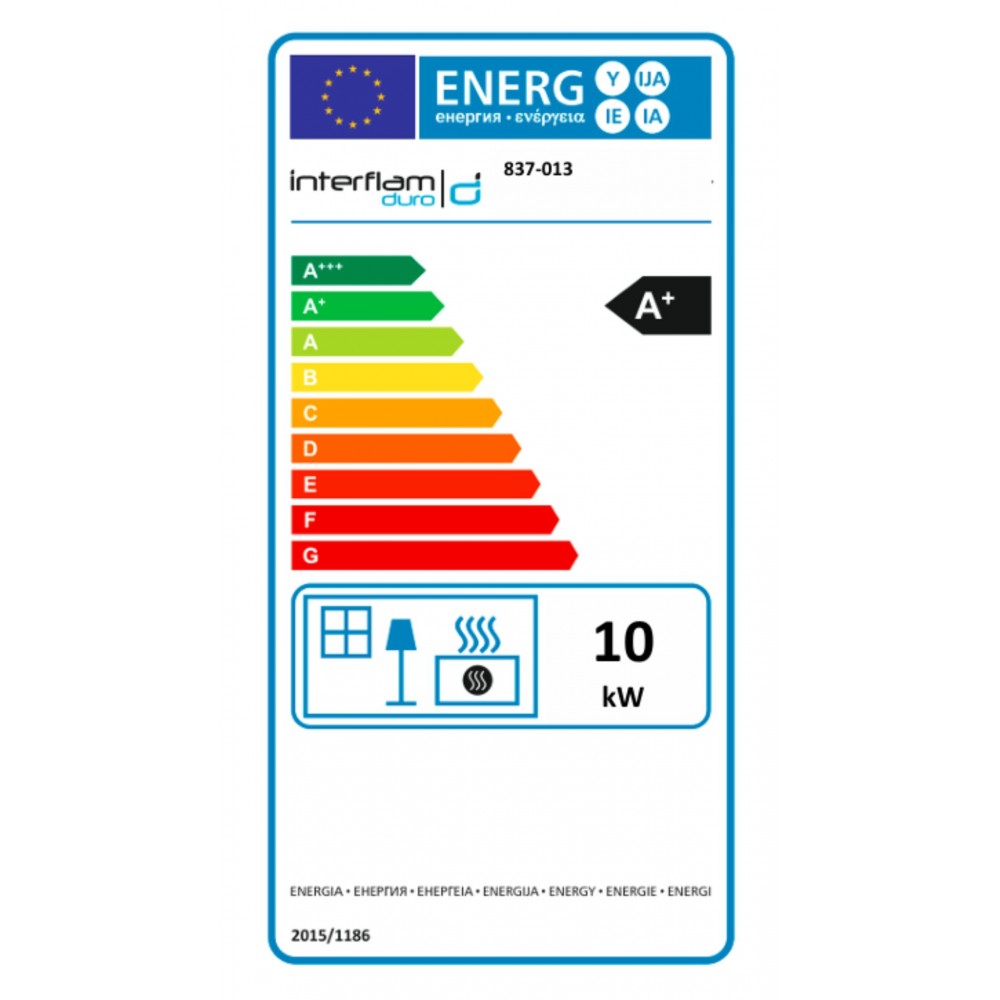 Kaminski vložek / Vgradni kamin UNIFLAM 660 DURO z zračnimi kanali in dovodom zraka, leva stran, 10 kW | Toplozračni kamini | Kamini |