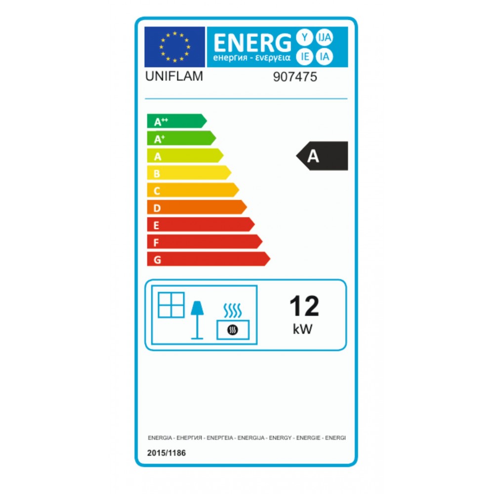 Kaminski vložek / Vgradni kamin UNIFLAM 700 OPTIMA ECO z loputo, 12kW | Kaminski vložki / Vgradni kamini | Kamini |