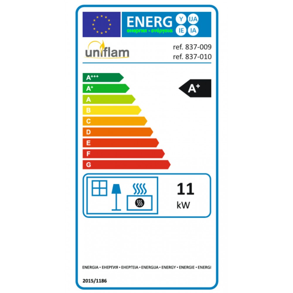 Kaminski vložek / Vgradni kamin UNIFLAM 760 DURO z zračnimi kanali in dovodom zraka, 11 kW | Toplozračni kamini | Kamini |