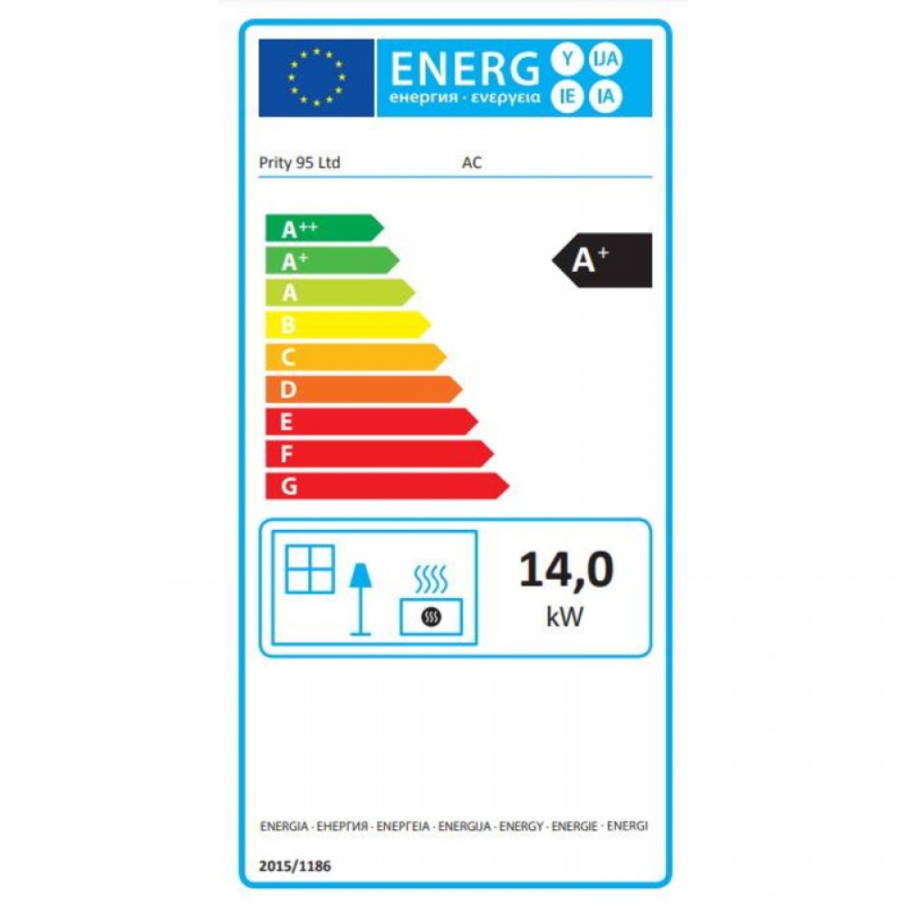 Kaminski vložek / Vgradni kamin Prity AC, 14 kW | Toplozračni kamini | Kamini |