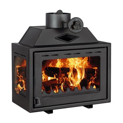 Kaminski vložek / Vgradni kamin Prity O, Levo,10 kw - Kamini na drva