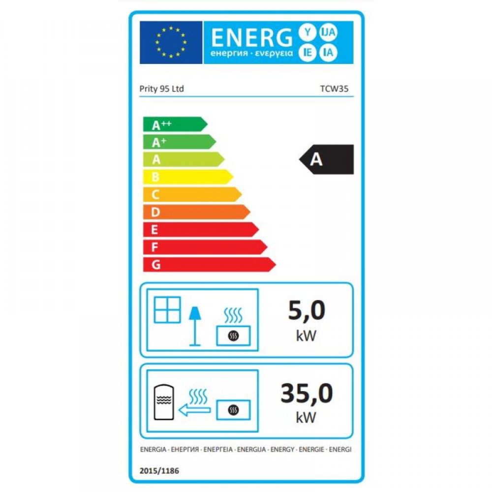 Kaminski vložek za centralno ogrevanje Prity TC W35, 40 kw | Kamini na drva za centralno ogrevanje | Kamini na drva |