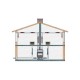Kaminski vložek / Vgradni kamin Prity TC2F, 18.5kW | Toplozračni kamini | Kamini |
