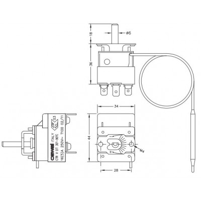 Capillary electromechanical thermostat Cewal, CTR - Primerjava izdelkov