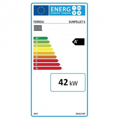 Kotel na pelete Ferroli SUN PELLET 6, 42 kW - Kotli na pelete (kompleti)