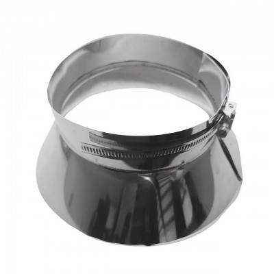 Obroba za dimnik 8°- 30°, nerjaveče jeklo AISI 304, premer 130 mm-350 mm - Obloga za dimnik