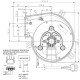 Odvod dima za peči na pelete Eco Spar, Nordica Extraflame, Palazzetti, Piazzetta, Sideros, Palladio in druge ventilator 160m³/h 50W 300Pa | Ventilatorji in puhala za peči na pelete | Rezervni deli za peči na pelete |