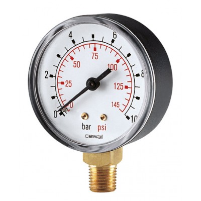 Radial manometer Cewal, Bottom connection - Centralno ogrevanje