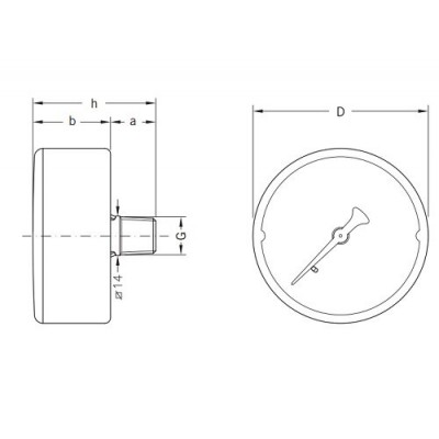 Axial manometer Cewal, Rear connection - Primerjava izdelkov