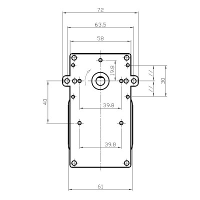 Motor reduktor Kenta K9115101, 2,5RPM za peč na pelete Clam in drugi - Motorni reduktorji za peči na pelete