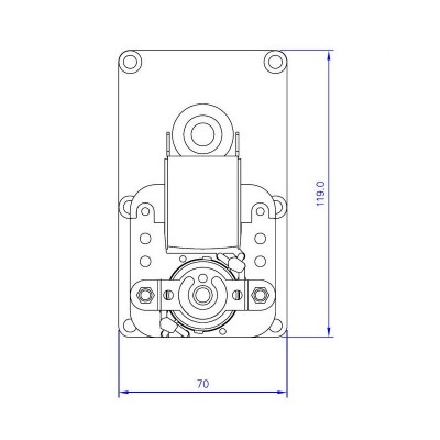 Motorni reduktor Mellor FB1330, 1RPM za peč na pelete Anselmo Cola, Enviro, Kalor, MCZ, Palazzetti, Royal, Thermorossi idr. - Motorni reduktorji za peči na pelete