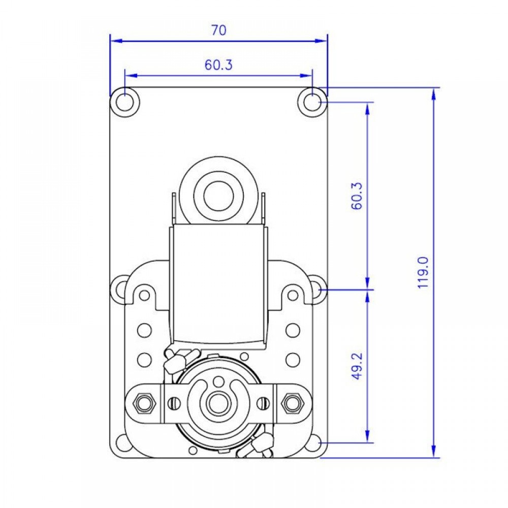 Motorni reduktor Mellor FB1268, 1.5RPM | Motorni reduktorji | Deli peči na pelete |