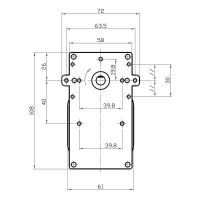 Motor reduktor Kenta K9117156 za peči na pelete Cadel, Deville, Eurofiamma, Italflame, Karmek One in drugi, 5RPM - Motorni reduktorji za peči na pelete
