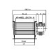 Tangencialni ventilator s Ø60 mm, pretok 70 m³/h | Ventilatorji in puhala | Deli peči na pelete |