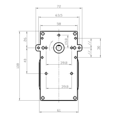 Motor reduktor Kenta K9117304 za peči na pelete Cadel, Deville, Eurofiamma, Karmek One in drugi, 12RPM - Motorni reduktorji za peči na pelete