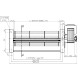 Tangencialni ventilator s Ø80 mm, pretok 305 m³/h | Ventilatorji in puhala | Deli peči na pelete |