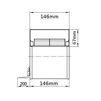 Centrifugalni ventilator EBM za peči na pelete Caminetti Montegrappa, Ecoteck, MCZ, Palazzetti, Ravelli, Royal in druge, pretok 265 m³/h - Ventilatorji in puhala za peči na pelete