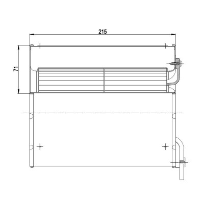 Centrifugalni ventilator EBM za peči na pelete Clam in drugi, pretok 640 m³/h - Ventilatorji in puhala za peči na pelete