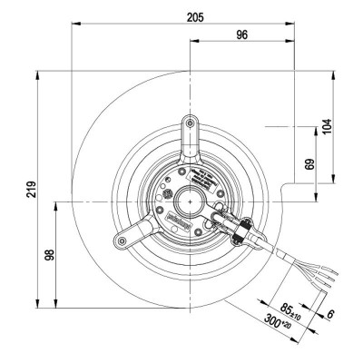 Centrifugalni ventilator EBM za peči na pelete Edilkamin, Karmek One in drugi, pretok 800 m³/h - Ventilatorji in puhala za peči na pelete