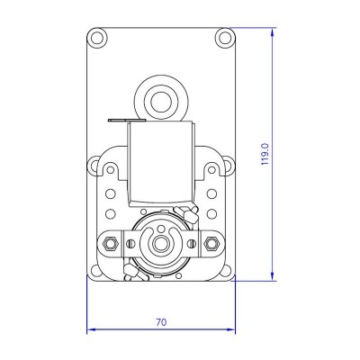 Motorni reduktor Mellor FB1255, 4RPM za peč na pelete Eco Spar in drugi - Motorni reduktorji za peči na pelete