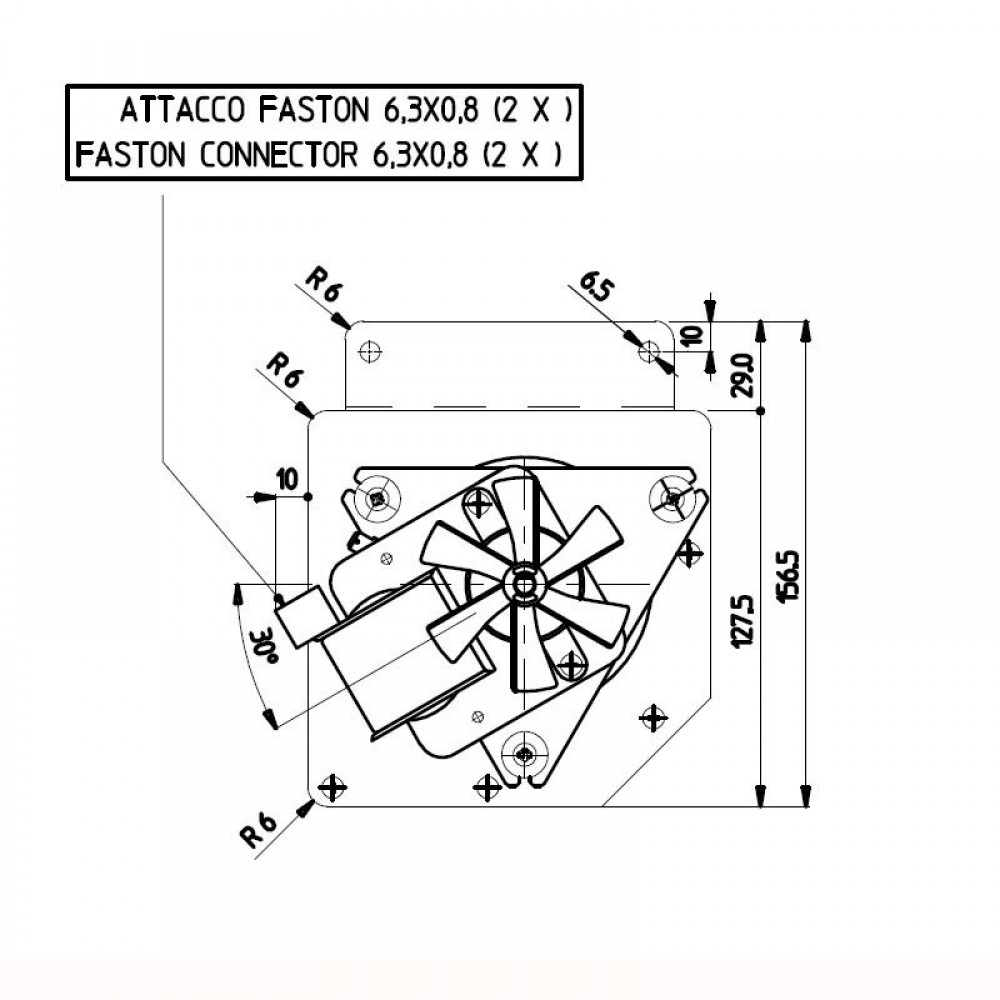 Tangencialni ventilator za peči na pelete Edilkamin in druge s Ø80 mm, Pretok 485 m³/h | Ventilatorji in puhala | Deli peči na pelete |