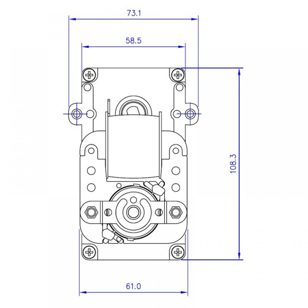Motor z votlo gredjo Mellor KB1014, 3RPM za peč na pelete Karmek One, Eurostek idr. | Motorni reduktorji | Deli peči na pelete |