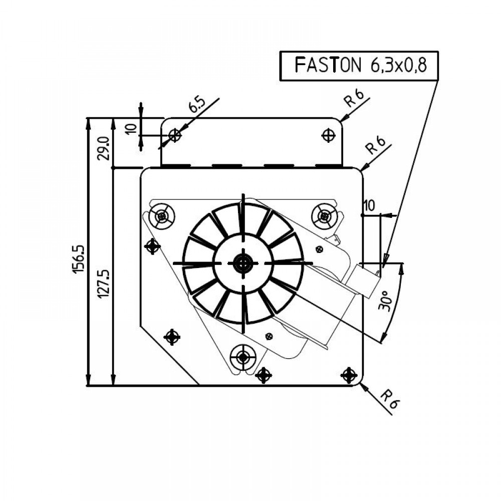 Tangencialni ventilator Fergas za peči na pelete Edilkamin in druge s Ø80 mm, Pretok 410 m³/h | Ventilatorji in puhala | Deli peči na pelete |
